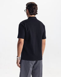 VALMONT ZIP POLO - BLACK