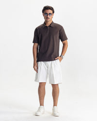 VALMONT ZIP POLO - BROWN
