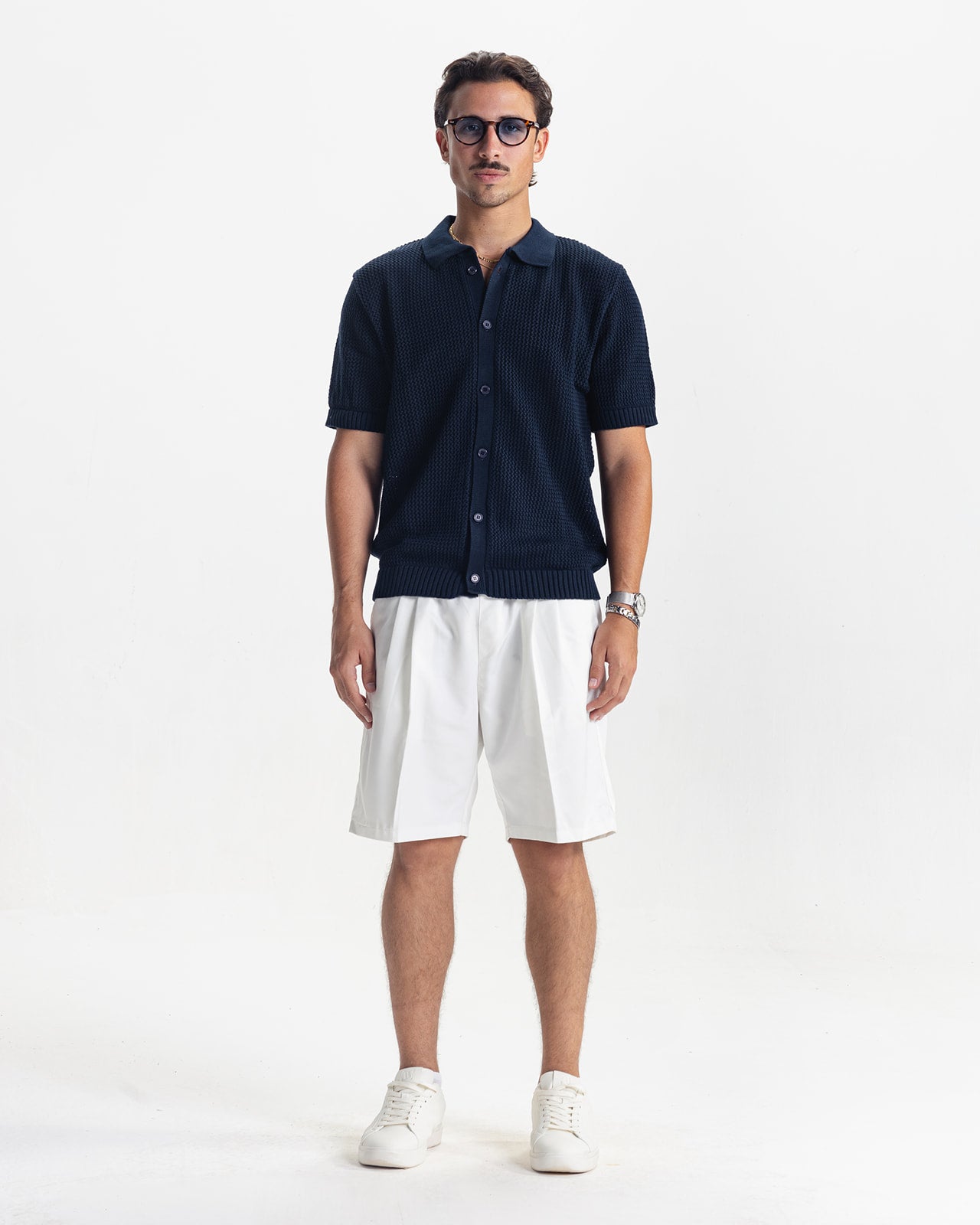 RIVIERA KNIT CARDIGAN - NAVY