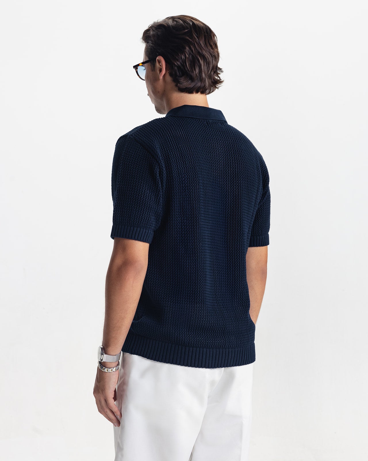 RIVIERA KNIT CARDIGAN - NAVY