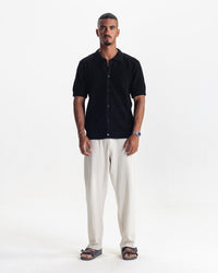 RIVIERA KNIT CARDIGAN - BLACK