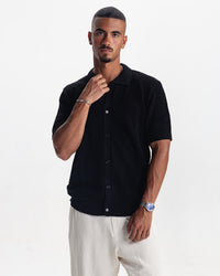 RIVIERA KNIT CARDIGAN - BLACK