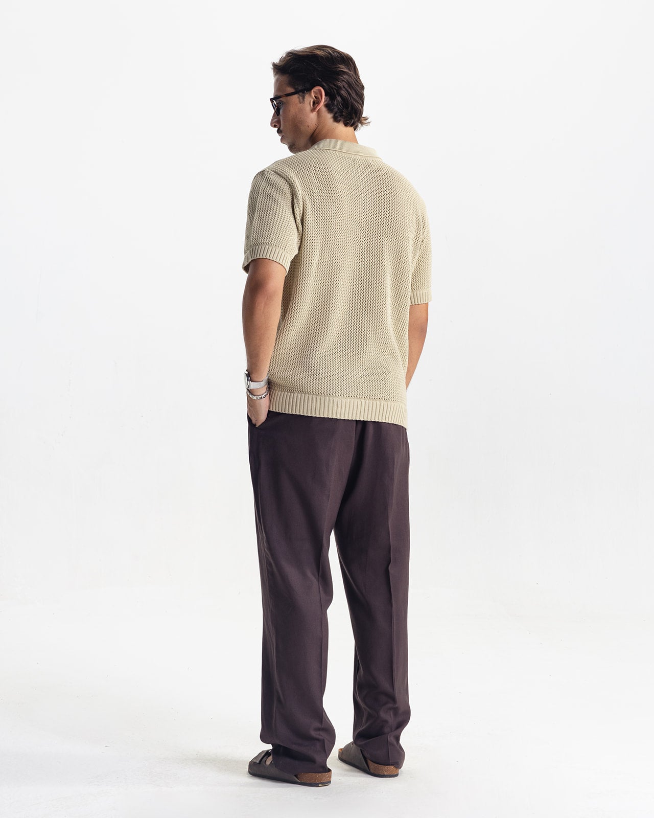 RIVIERA KNIT CARDIGAN - BEIGE