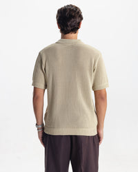 RIVIERA KNIT CARDIGAN - BEIGE