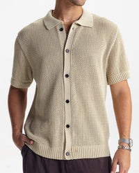 RIVIERA KNIT CARDIGAN - BEIGE