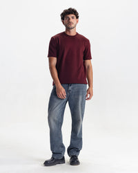 THE INITIAL T-SHIRT - MAROON
