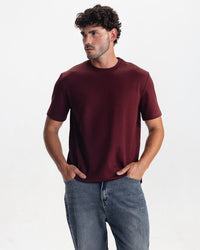 THE INITIAL T-SHIRT - MAROON