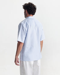 AZURE STRIPED SHIRT - SKY BLUE