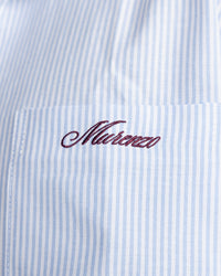AZURE STRIPED SHIRT - SKY BLUE