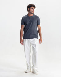 HENLEY TEE - GREY