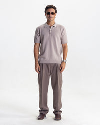 BELLAGIO KNIT POLO - TAUPE