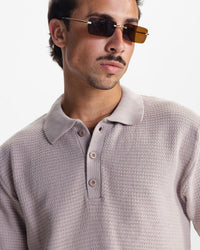 BELLAGIO KNIT POLO - TAUPE