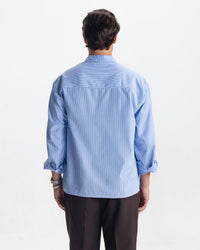 VERONA STRIPED SHIRT - BLUE