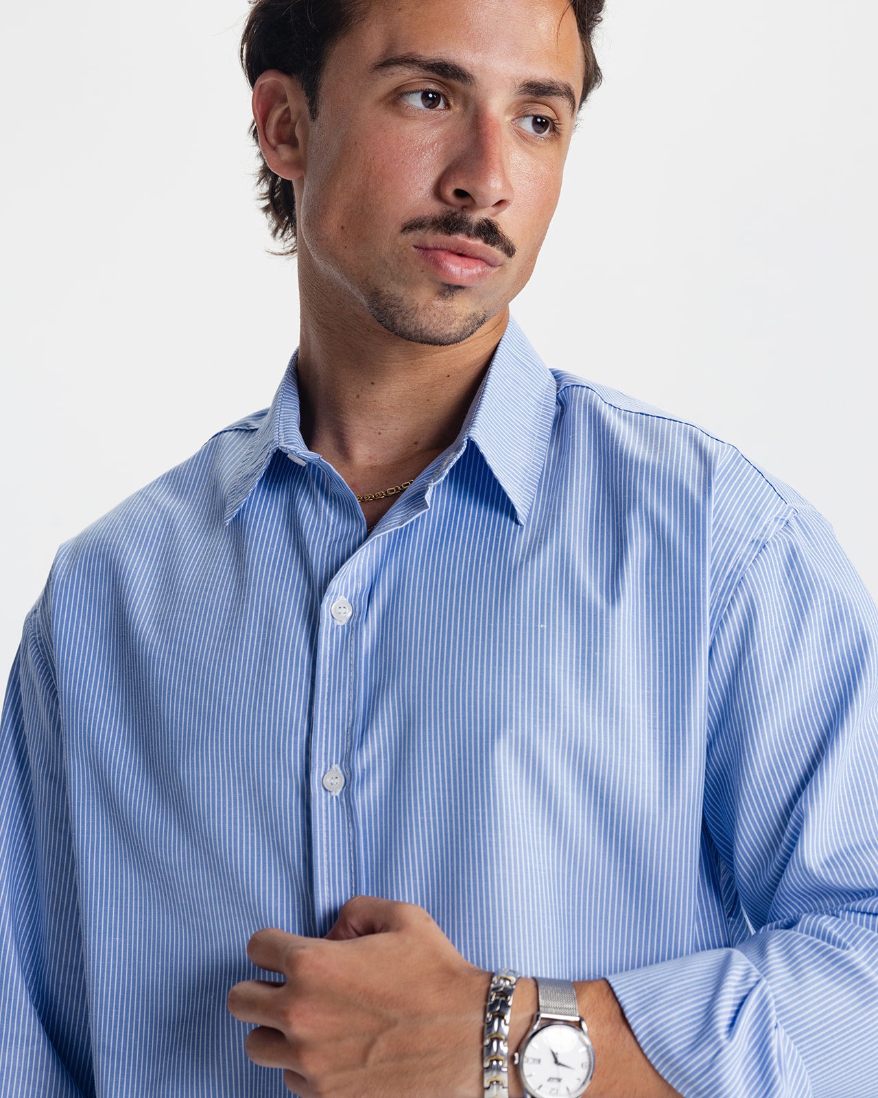 VERONA STRIPED SHIRT - BLUE