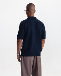 BELLAGIO KNIT POLO - NAVY