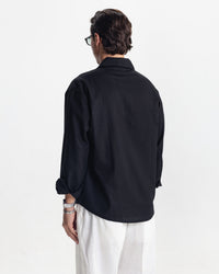 KINGSLEY LINEN SHIRT - BLACK