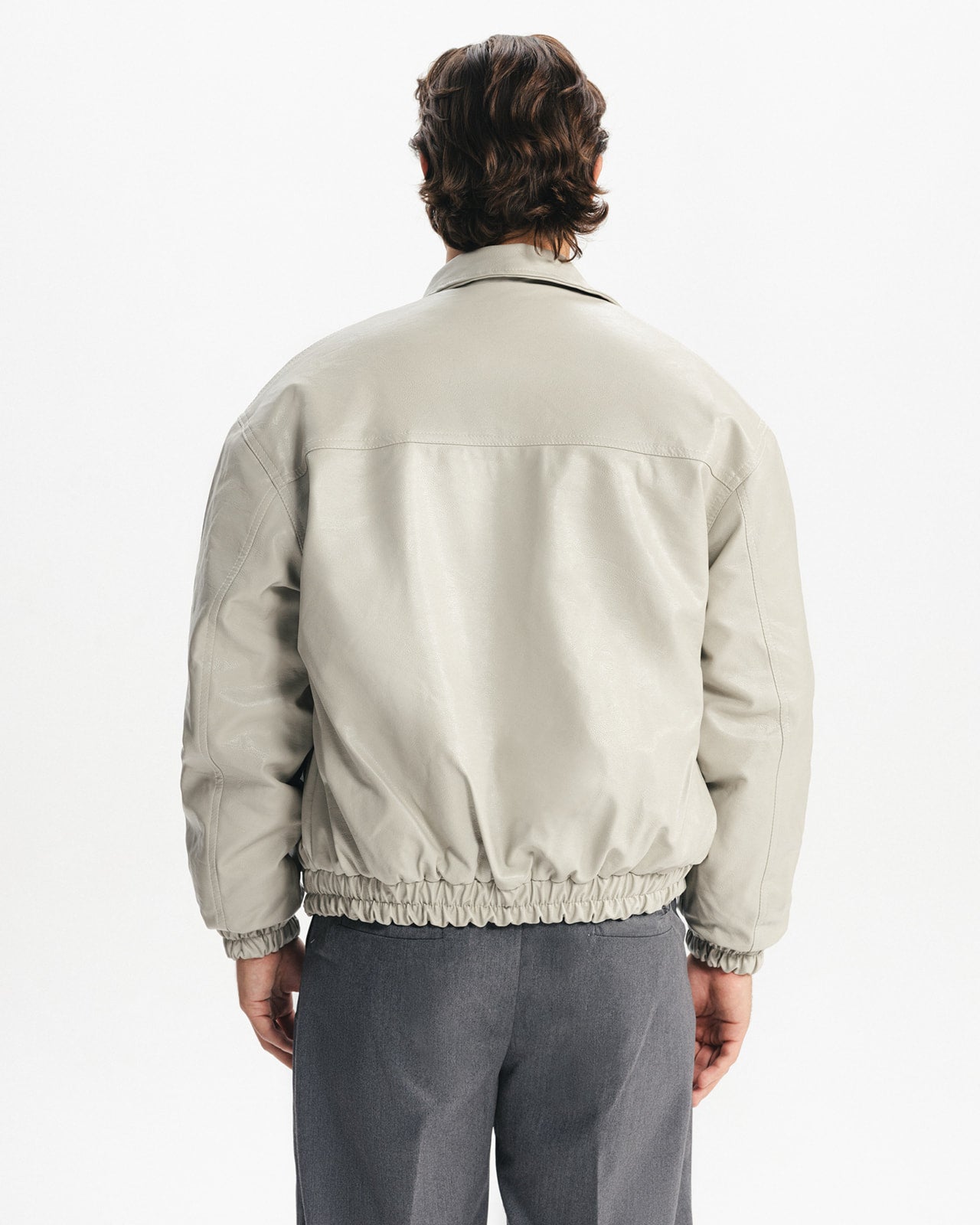 THE ESTATE LEATHER JACKET - BEIGE