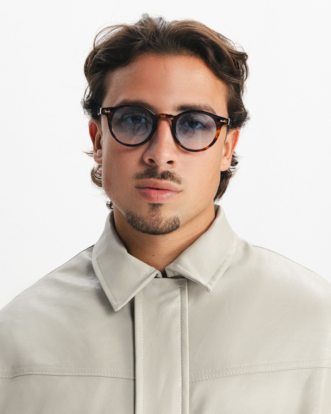 THE ESTATE LEATHER JACKET - BEIGE