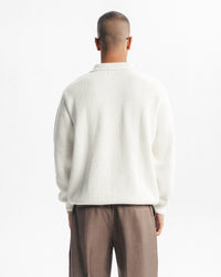 BELLAGIO KNITTED POLO - WHITE