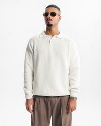 BELLAGIO KNITTED POLO - WHITE
