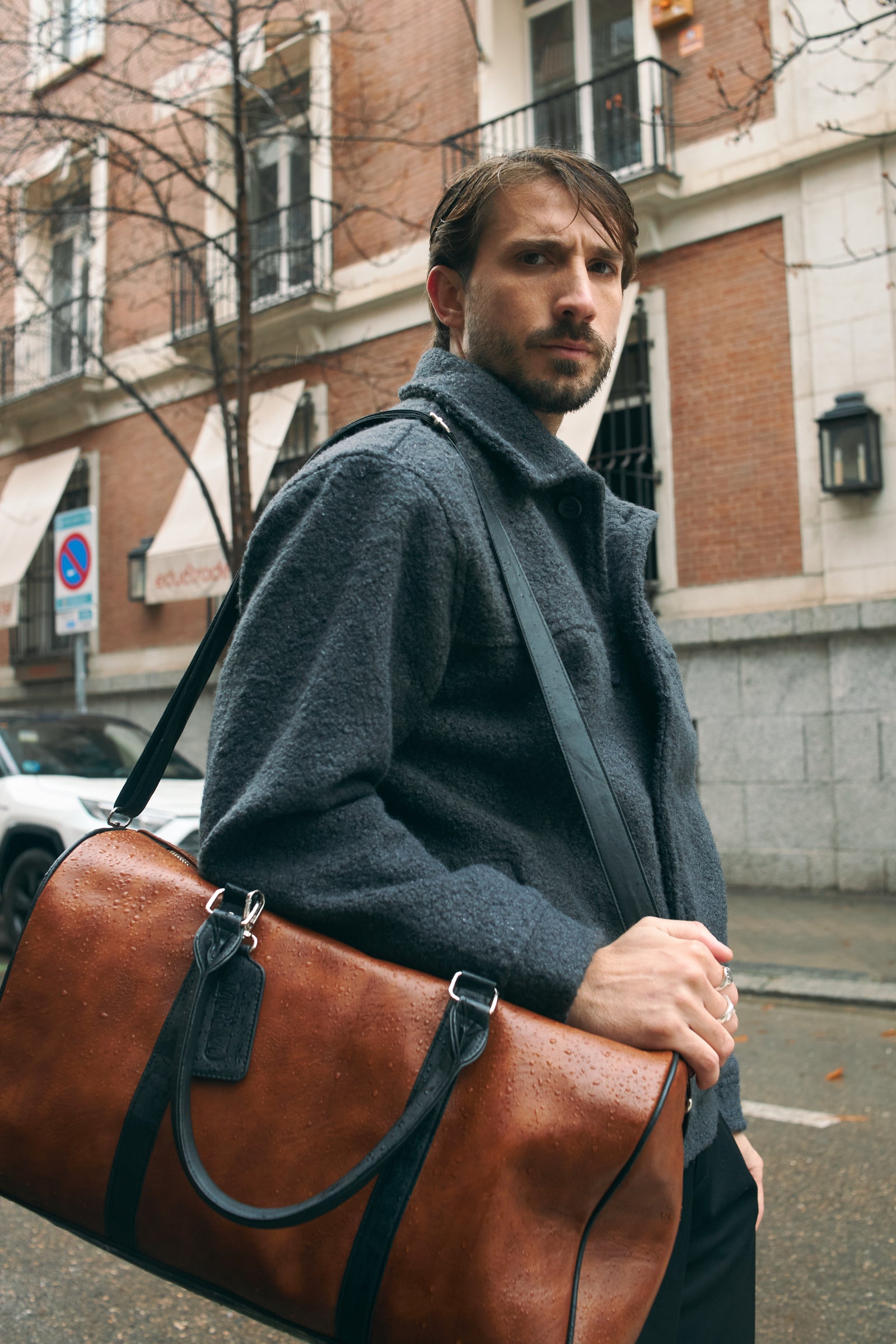 THE ORIGINAL DUFFLE - COGNAC NERO