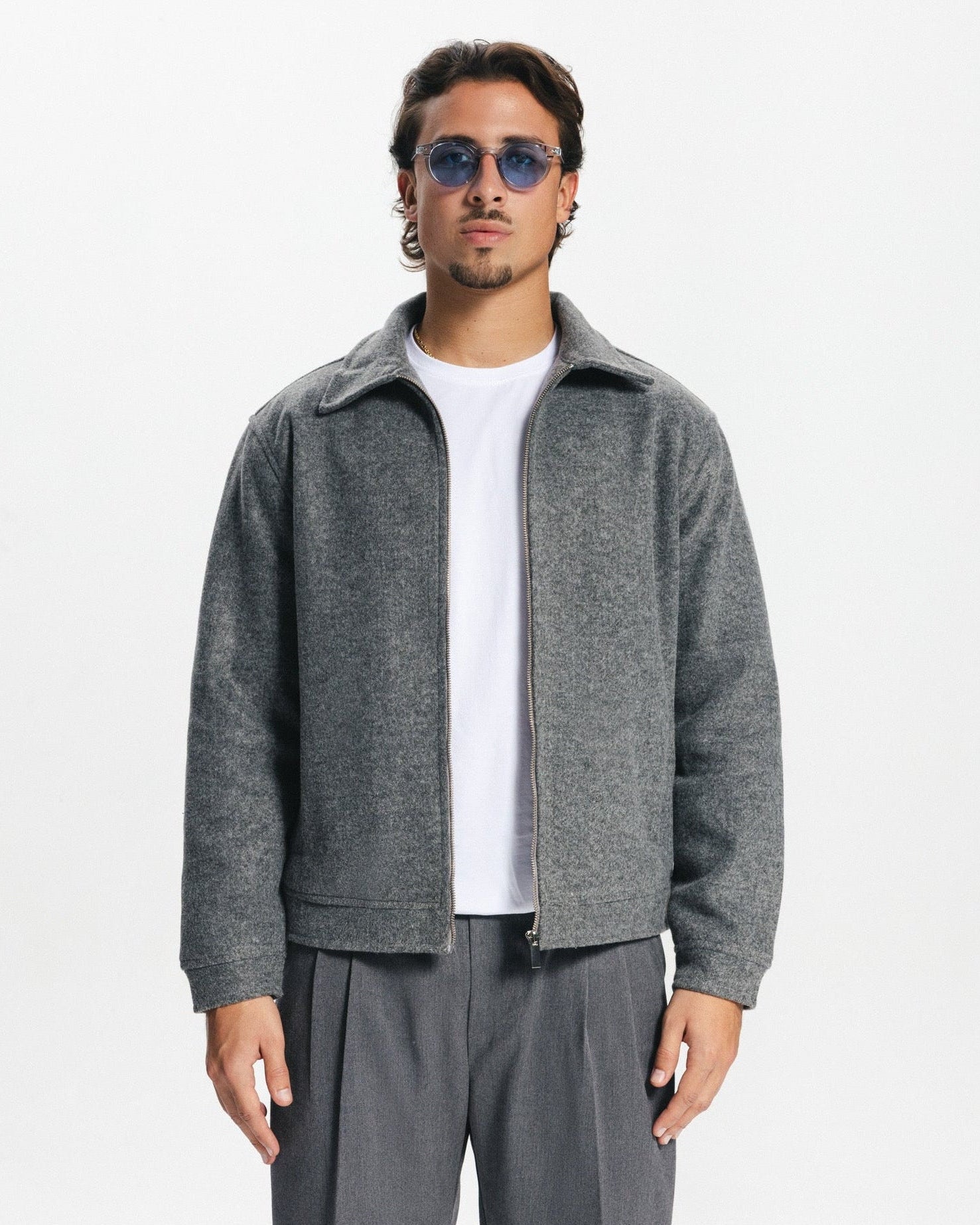 ICON WOOL JACKET - GREY