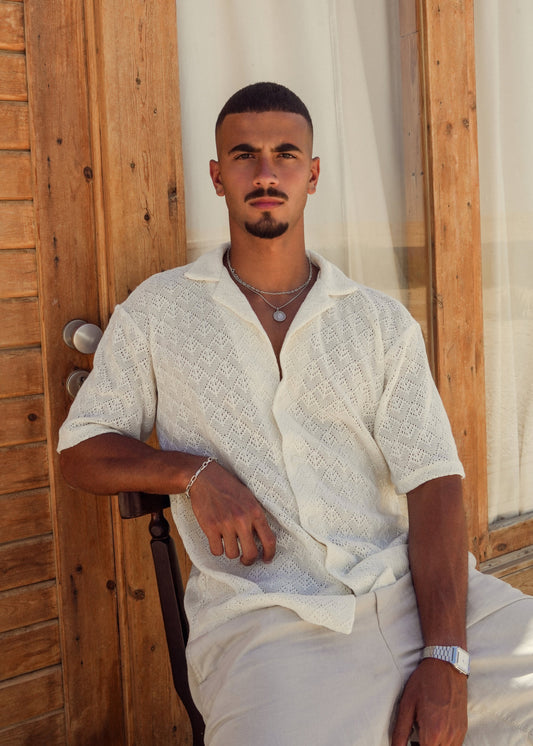 THE CROCHET SHIRT - WHITE