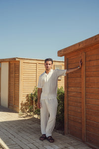 LINEN PANTS - WHITE
