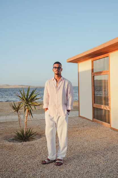 LINEN PANTS - WHITE