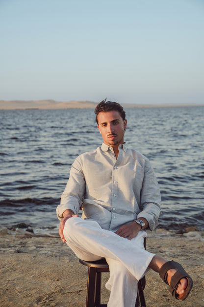LINEN SHIRT - MINT