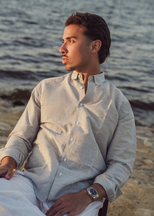 LINEN SHIRT - MINT