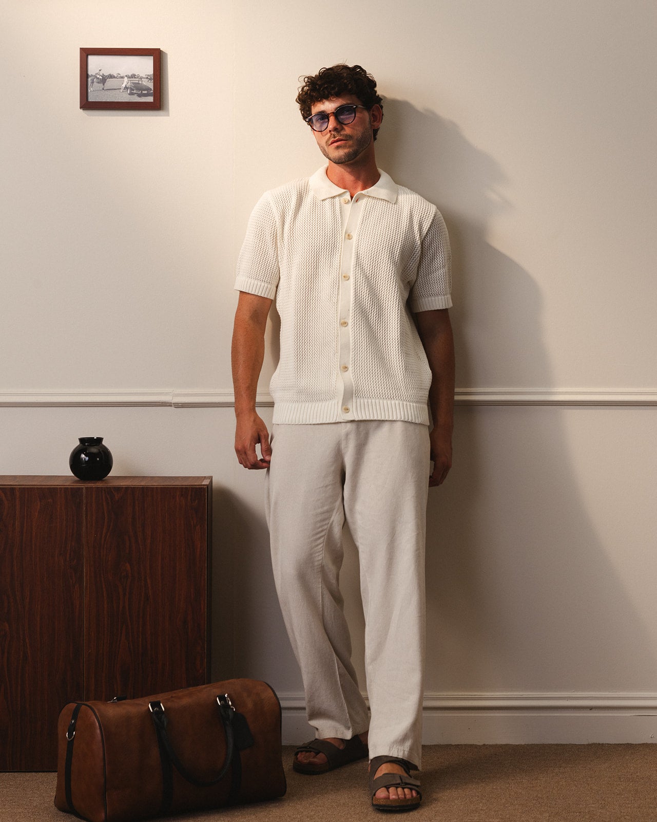 RIVIERA KNIT CARDIGAN - WHITE