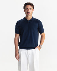 MILANO KNIT POLO - NAVY