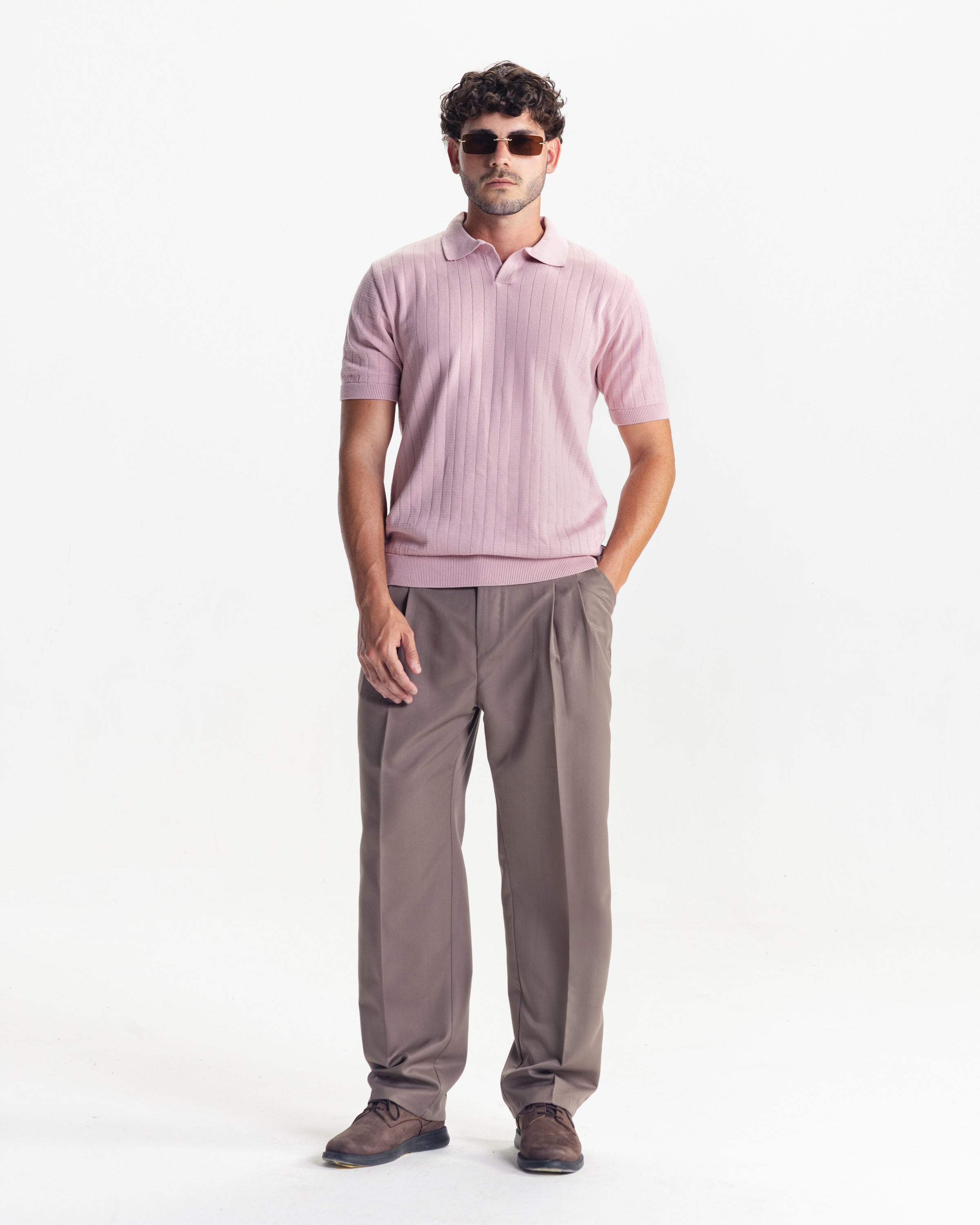 MILANO KNIT POLO - PINK
