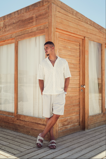 THE CROCHET SHIRT - WHITE